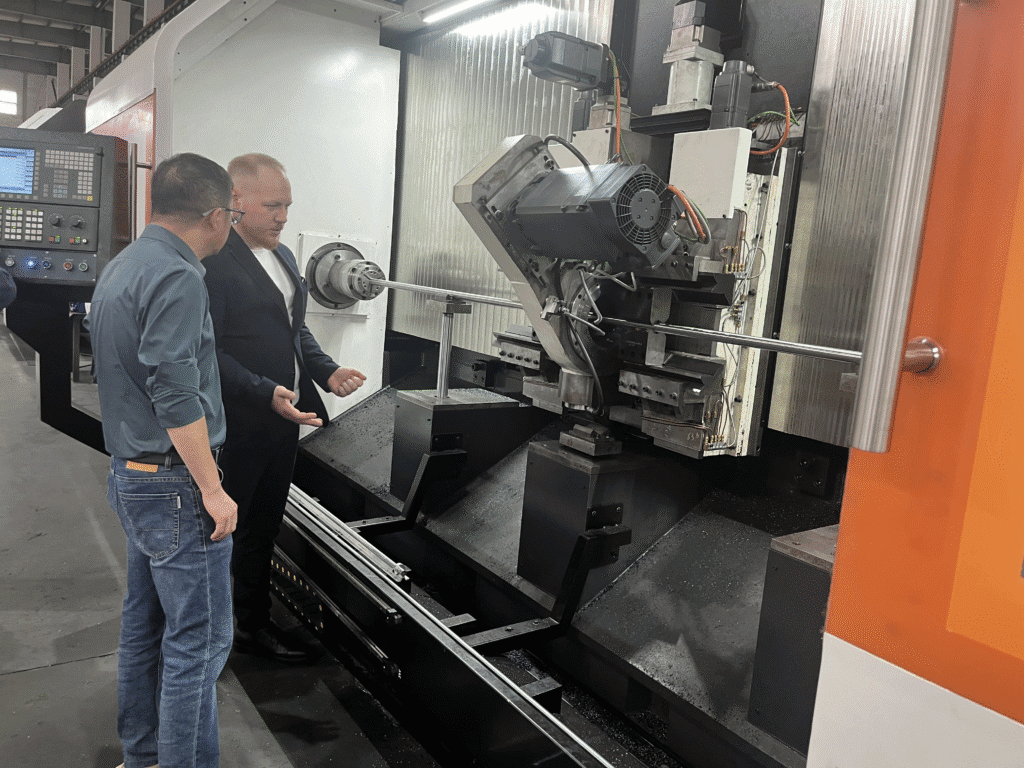 Russian Clients Assess High-Precision Cyclone Milling Equipment for Ball Screw Production Line Preparation 7 Russian Clients Assess High-Precision Cyclone Milling Equipment for Ball Screw Production Line Preparation