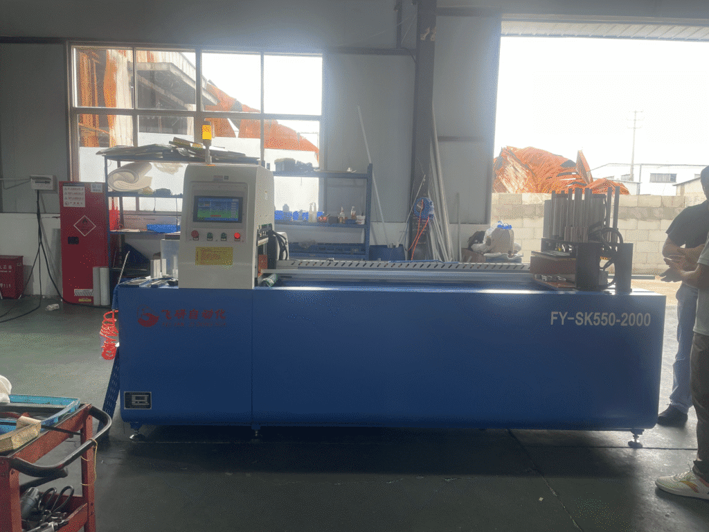 Thailand Client IHara Inspects Aluminum Tube Cutting Machine Project