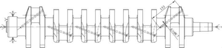 Crankshaft oil passageway drilling diagram