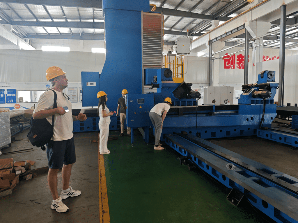 UBRIGHT Accompanies Russia Client to Inspect 5-Axis Gantry Machining Center