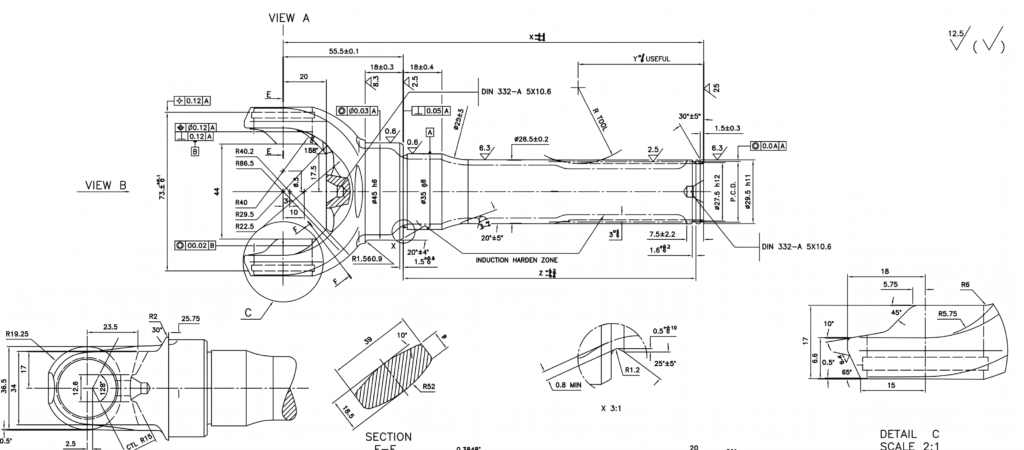 Tractor Transmission Engineering Drawing