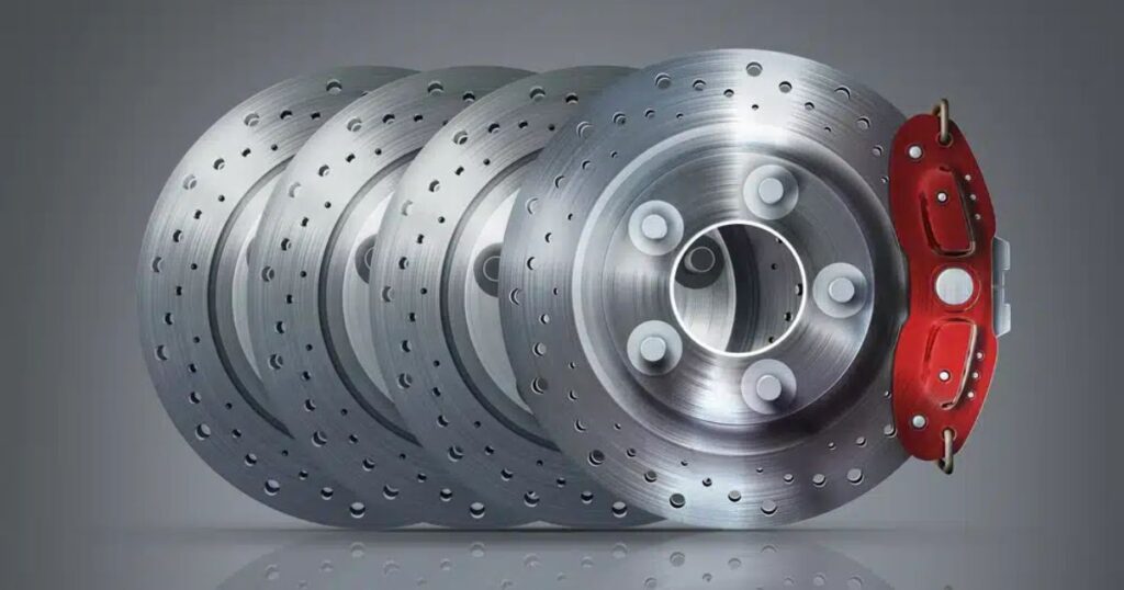 inverted vertical lathe brake disc machining